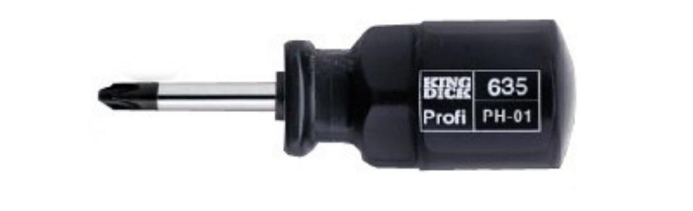 King Dick Stubby Phillips 'Profi' Screwdriver 4.5 x 25mm PH 1 63505
