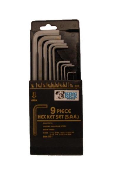 King Dick 8 Piece AF Hexagon Wrench Set - HWA200