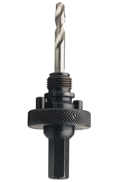 Quick Release Hexagonal Shank Holesaw Arbor with Pilot Drill 56402
